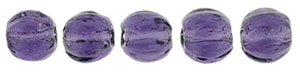 Melon Round 3mm : Tanzanite