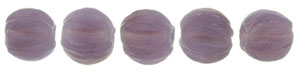 Melon Round 3mm : Milky Amethyst