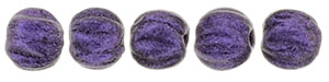 Melon Round 3mm : Metallic Suede - Purple