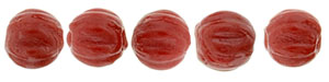 Melon Round 3mm : Opaque Red