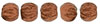 Melon Round 3mm : Matte - Metallic Antique Copper