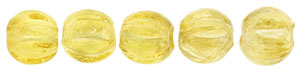 Melon Round 3mm : Luster Iris - Topaz
