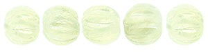 Melon Round 3mm : Luster Iris - Lemon