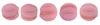 Melon Round 3mm : Matte - Coral Pink