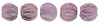 Melon Round 3mm : Luster - Opaque Lilac