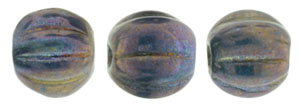 Melon Round 5mm : Oxidized Bronze