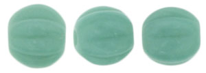 Melon Round 5mm : Turquoise (50pcs)