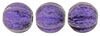 Melon Round 5mm : Metallic Suede - Purple (50pcs)
