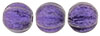 Melon Round 5mm : Metallic Suede - Purple (50pcs)