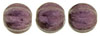 Melon Round 5mm : Metallic Suede - Pink (50pcs)