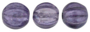 Melon Round 5mm : Coated - Satin Lavender