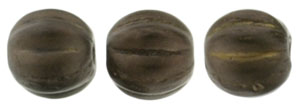 Melon Round 5mm : Matte - Dk Bronze (50pcs)