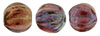 Melon Round 5mm : Bronze Iris - Ruby (50pcs)