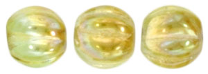 Melon Round 5mm : Chrysolite - Celsian (50pcs)