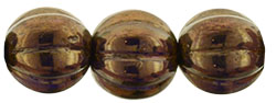 Melon Round 8mm : Patina - Tanzanite (25pcs)