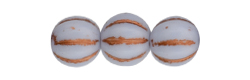  Melon Round 8mm : Copper Wash - Beige