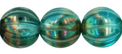 Melon Round 8mm : Aquamarine - Celsian