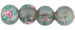 Flower Beads 6mm: Gray