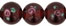 Flower Beads 8mm: Wine