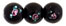 Flower Beads 8mm: Jet