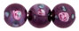 Flower Beads 10mm: Amethyst