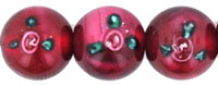 Flower Beads 10mm: Fuchsia