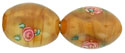 Flower Beads 12 x 8mm - Oval: Brown