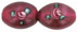 Flower Beads 12/8mm - Oval: Fuchsia