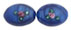 Flower Beads 12/8mm - Oval: Cobalt