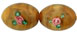 Flower Beads 14 x 10mm - Oval : Brown