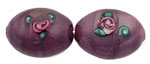 Flower Beads 14 x 10mm - Oval: Amethyst