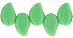 Eucalyptus Leaves 12 x 9mm : Opaque Green
