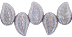 Eucalyptus Leaves 12 x 9mm : Luster - Opaque Viola
