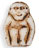 Monkeys 14mm : Matte - Beige - Brown Inlay