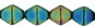Bicone 6/6mm : Iris - Green