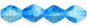 Bicone 6/6mm : Crystal/Aqua