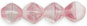 Bicone 6/6mm : Crystal/Pink