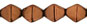 Bicone 6/6mm : Luster - Dk Bronze