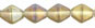 Bicone 6/6mm : Luster Iris - Lt Smoky Topaz
