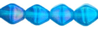 Bicone 6 x 6mm : Luster Iris - Lt Capri Blue