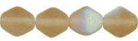 Bicone 6/6mm : Matte - Smoky Topaz AB