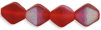 Bicone 6/6mm : Matte - Siam Ruby AB