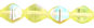 Bicone 6/6mm : Jonquil AB