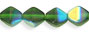 Bicones 8mm : Dk Peridot Green AB