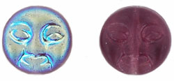 Moon Faces 9mm : Matte - Amethyst AB