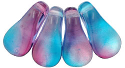 Duck Bills 18 x 9mm : Dual Coated - Aqua/Fuchsia