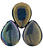 Pear Shaped Drops 16 x 12mm : Oxidized Bronze