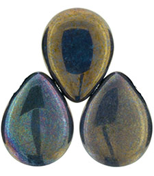 Pear Shaped Drops 16 x 12mm : Oxidized Bronze