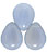 Pear Shaped Drops 16 x 12mm : Milky Alexandrite
