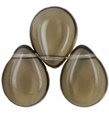 Pear Shaped Drops 16 x 12mm : Black Diamond